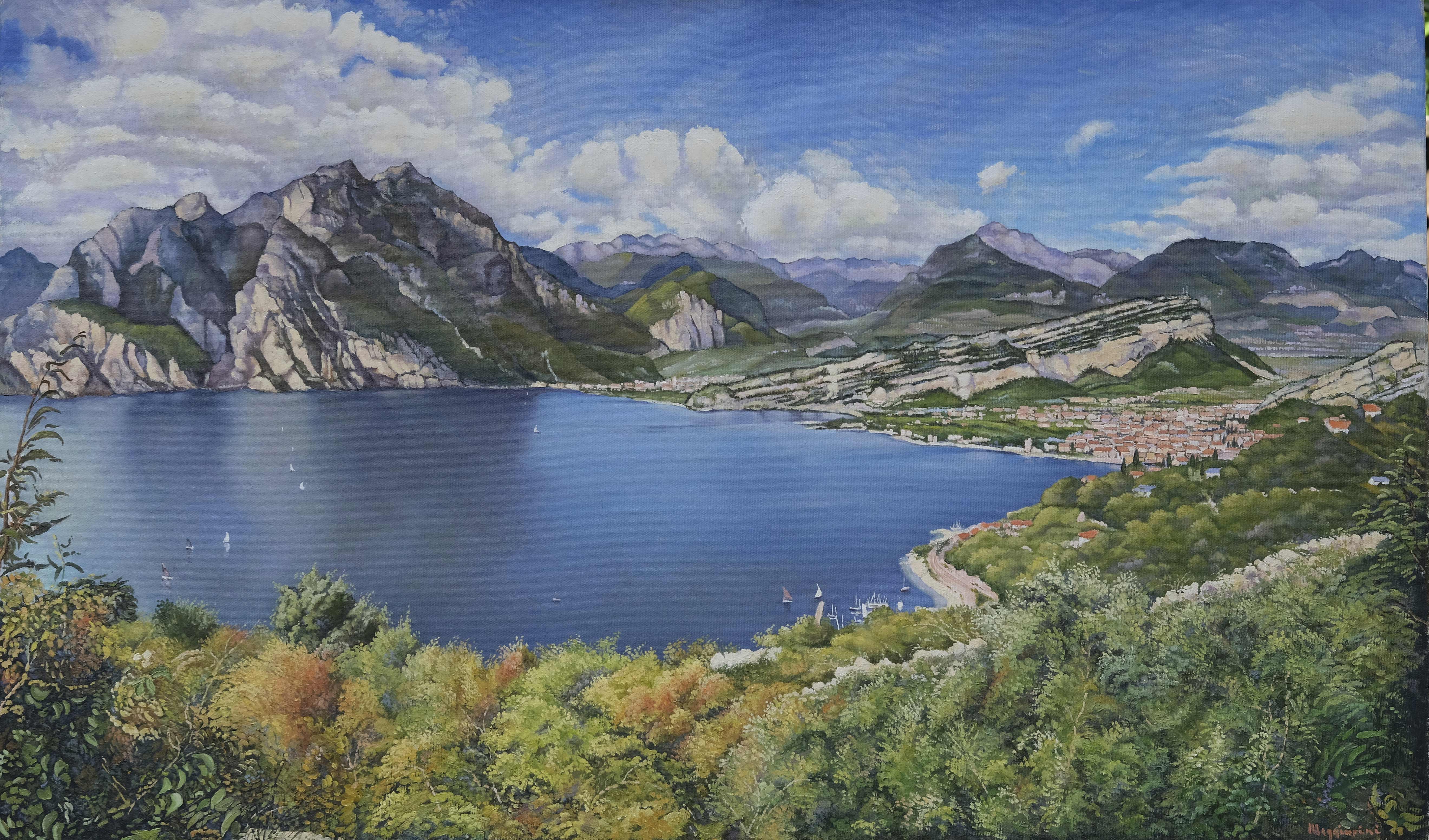 Veduta di Riva del Garda dal sentiero Busatte Tempesta